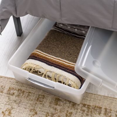 Image showing 5 th IRIS USA 40 qt. Plastic Storage Bin with Lid