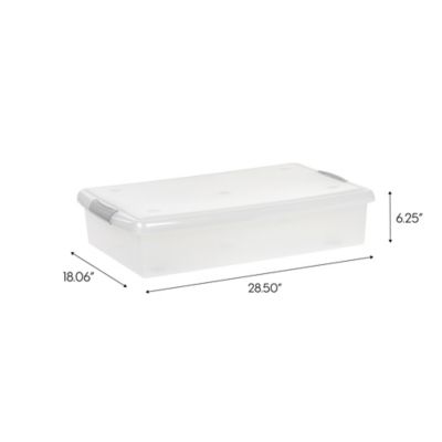 Image showing 6 th IRIS USA 40 qt. Plastic Storage Bin with Lid