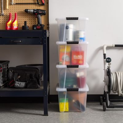 Image showing  32 qt. Buckled Storage Container, 4 pk.