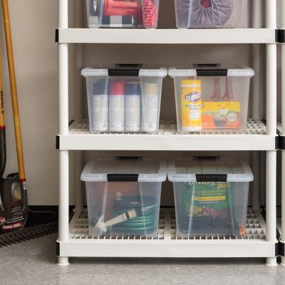 Image showing 7 th IRIS USA 32 qt. Buckled Storage Container, 4 pk.