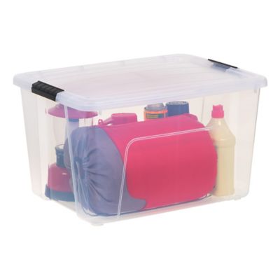 Image showing  60 qt. Buckled Storage Container, 4 pk.