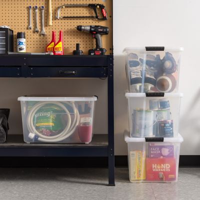 Image showing  60 qt. Buckled Storage Container, 4 pk.