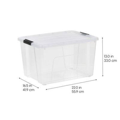 Image showing 7 th IRIS USA 60 qt. Buckled Storage Container, 4 pk.