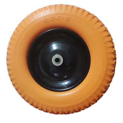 Image showing  Wheelbarrow Tire 4.80/4.00-8 Flat-Free with 3/4 and 5/8 in. Bearing, 3.5 in. Hub, Set of 2