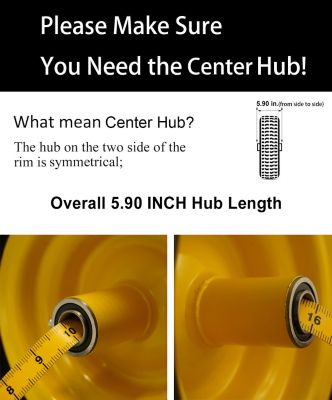 Image showing  11 x 6-5 Flat Free Zero-Turn Lawn Mower Smooth Tread Tire Assembly with Universal Kit, 3/4 in. Bushings