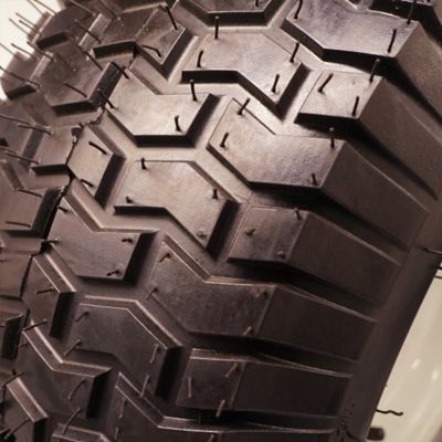 Image showing  20x8-8 4Ply Lawn and Garden Tire Assembly on 8x7 Offset Hub Wheel, 3/4 in. Bore