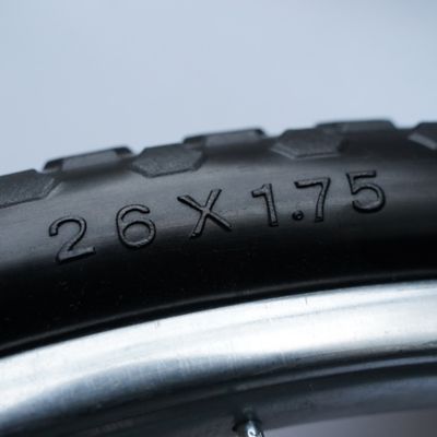 Image showing  26 in. Flat Free Wheel with 3/4 & 5/8 Bearings on Steel Spoked Rim, 4 in. Center Hub