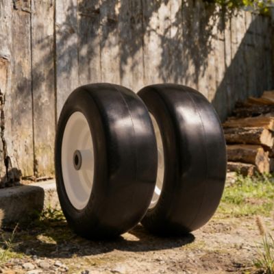 Ogracwheel 11x4-5 Flat Free Zero-Turn Lawn Mower Smooth Tread Tire Assembly with Universal Kit