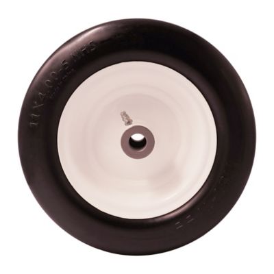 Image showing 7 th Ogracwheel 11x4-5 Flat Free Zero-Turn Lawn Mower Smooth Tread Tire Assembly with Universal Kit