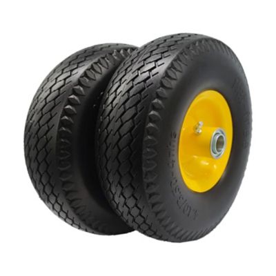 Image showing 7 th Ogracwheel 10 in. No Flat Tire Replacement Wheel, 3/4& 5/8 in. Bore Size