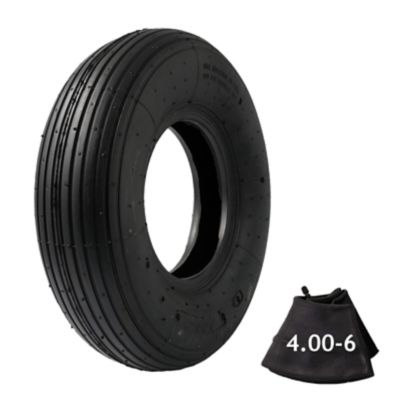 Ogracwheel 4.00-6 Tire and Inner Tube Set, 2PR, 300 lb.