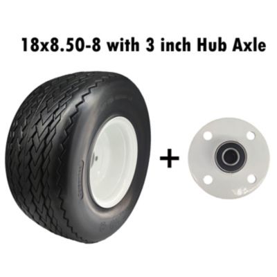 Image showing  18x8.5-8 Lawn and Garden Tire Assembly on 3/4 in. Bore