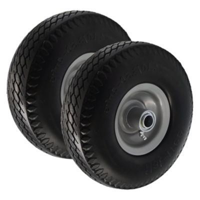 Ogracwheel 10 in. No Flat Tire Replacement Wheel with 3 in. Center Hub, 3/4& 5/8 in. Bore Size