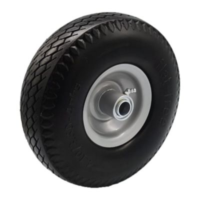 Image showing 5 th Ogracwheel 10 in. No Flat Tire Replacement Wheel with 3 in. Center Hub, 3/4& 5/8 in. Bore Size