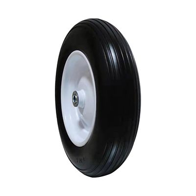 Image showing  13 in. Replacement Wheel No Flat Tire for Handtrucks/Carts with Universal Hub, 3/4 & 5/8 in. Bore Size