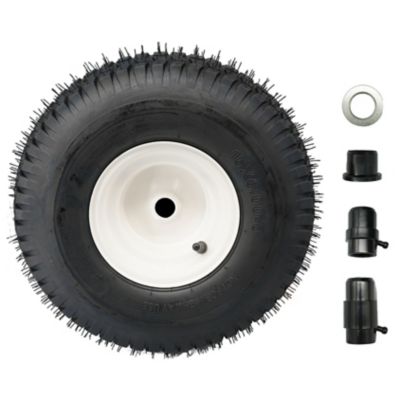 Ogracwheel 15 x 6-6in. 4PR Universal Fit Lawn and Garden Tire Assembly with 3/4 Bore Bushing Kits
