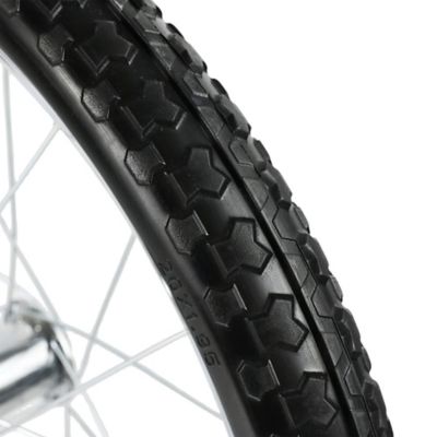 Image showing  Flat Free 20 in. Tire with 5/8 Bearings on Steel Spoke Rim, 3/4 & 5/8 Berings, 3.18 in. Center Hub