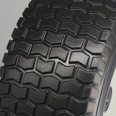 Image showing  13 x 5-6in. Flat Free Wheels with Turf Tread, 3/4 & 5/8 in. Bore Size