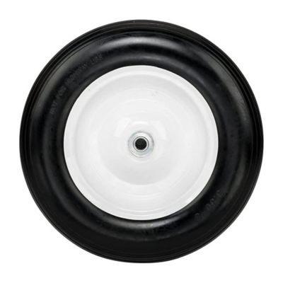 Ogracwheel 14.5 in. Universal Fit Flat Free Wheelbarrow Tire on Wheel Replacement for 3.50/2.80-8, 4.00-6, 4.80/4.00-8