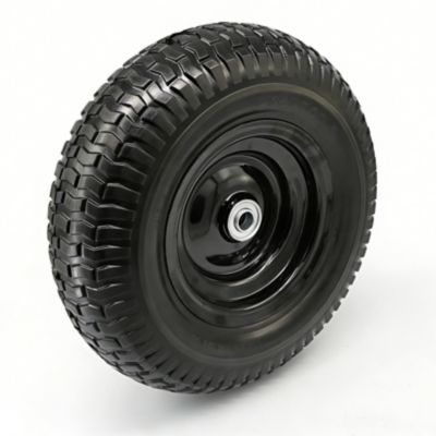 Ogracwheel 12 x 5-6in. Flat Free Wheels with Turf Tread, 5/8 & 3/4 in. Bore Size