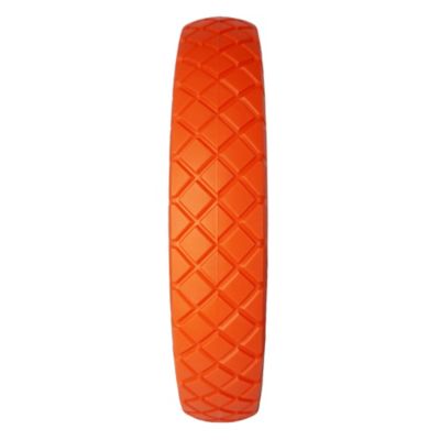Image showing  14.5 in. Wheelbarrow Tire Flat-Free 3.25/3.00-8in. Solid Tire and Wheel with 3-6in. Centered Hub, 3/4 in, & 5/8 in.
