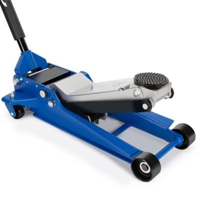 Eisen A A IN Hydraulic Low Profile Service/Floor Jack with Dual Piston Quick Lift Pump, 4 Ton (8,000 lb) Capacity, Blue