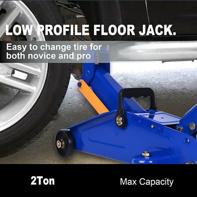 Image showing  Hydraulic Floor Jack, 2 Ton (4400 lb) Portable Car Jack Lift for Auto Repair,Blue