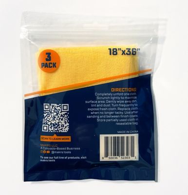 Image showing  Wood Finishing Tack Cloth, 3 ct.