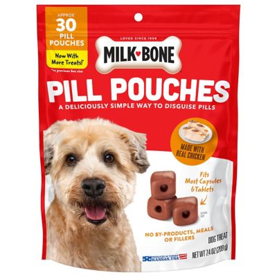 Milk-Bone Pill Pouches Dog Treats With Real Chicken, 30 ct. Bag