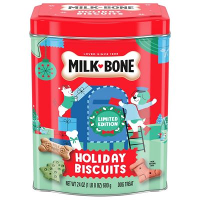 Milk-Bone Holiday Dog Biscuits, 24 oz. Collectible Holiday Tin
