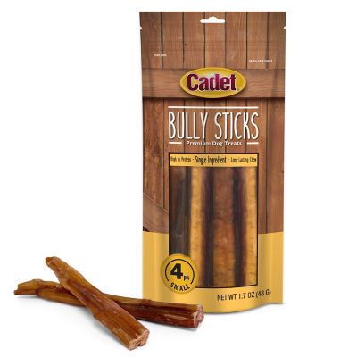 Cadet Bully Stick Dog Chews, Small, 4 ct.