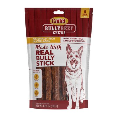 Cadet Bully Beef Collagen Chew Sticks for Dogs, 6 in. 6 ct.