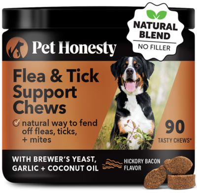 Pet Honesty Outdoor Defense Bacon Soft Chew Flea & Tick Repellent Supplement for Dogs, 90 ct.