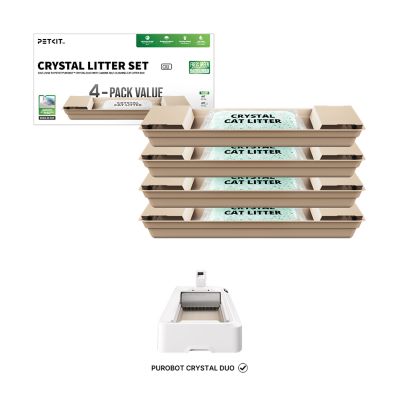 Petkit Crystal Litter Set, Fresh Green, 4 pk.