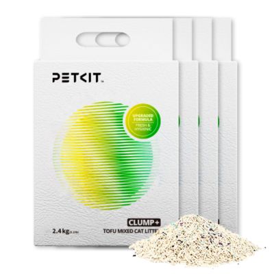 Petkit Clump+ Tofu Mixed Cat Litter - 5.19 lb bag, case of 4
