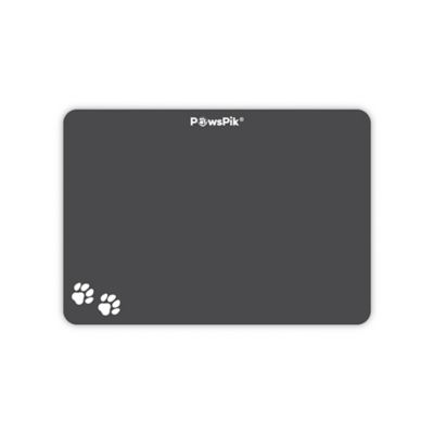 PawsPik Fast Absorbing Cat & Dog Food Mat, Black, Medium