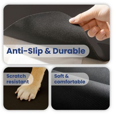 Image showing 5 th PawsPik Fast Absorbing Cat & Dog Food Mat, Black, Medium