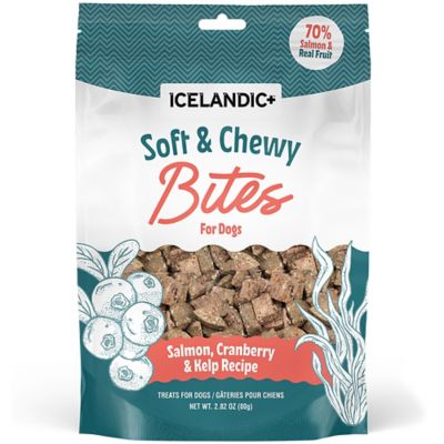 Icelandic+ Soft & Chewy Bites: Salmon & Cranberry, 2.8 oz.