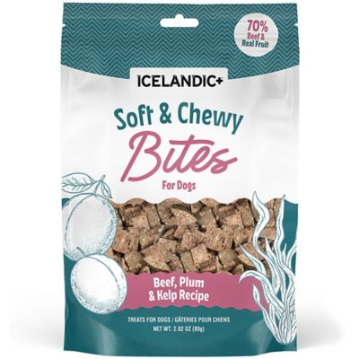 Icelandic+ Soft & Chewy Bites: Beef & Plum, 2.8 oz.