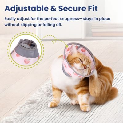 Image showing 2 th PawsPik Adjustable Dog & Cat Recovery Soft-Cone, Peach