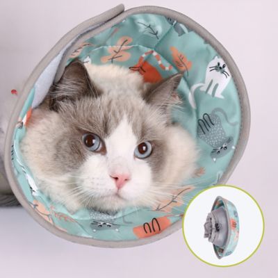 PawsPik Adjustable Dog & Cat Recovery Soft-Cone, Light Blue