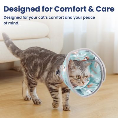 Image showing 8 th PawsPik Adjustable Dog & Cat Recovery Soft-Cone, Light Blue