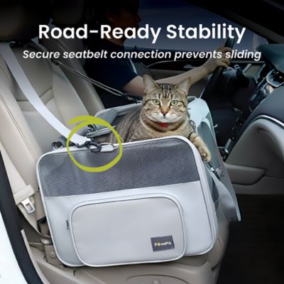 Image showing  Portable Dual-Pet Dog & Cat Carrier, Light Gray