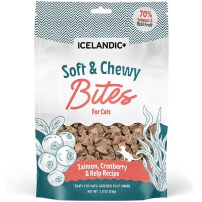 Icelandic+ Soft & Chewy Bites: Salmon & Cranberry, 1.8 oz.