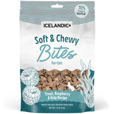 Icelandic+ Soft & Chewy Bites: Trout & Raspberry, 1.8 oz.