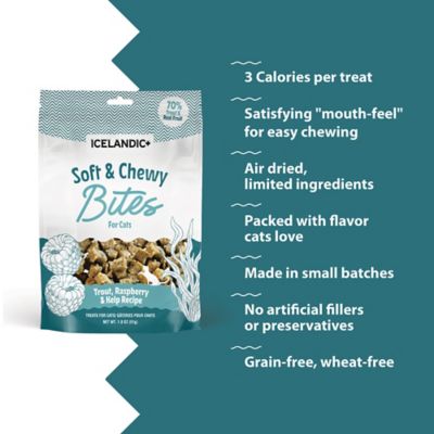 Image showing  Soft & Chewy Bites: Trout & Raspberry, 1.8 oz.