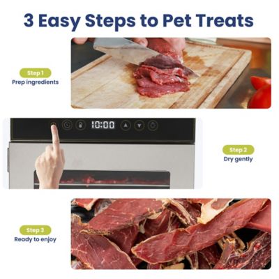 Image showing  12-Tray Stainless Steel Dog & Cat Treat Dehydrator, Gray