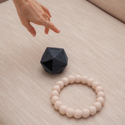 Image showing  Chew Master Set: Ring & Geometric, Beige and Black