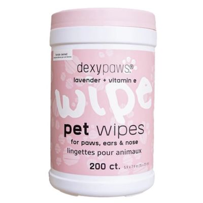 Dexypaws Pet Wipes: Lavender, 200ct