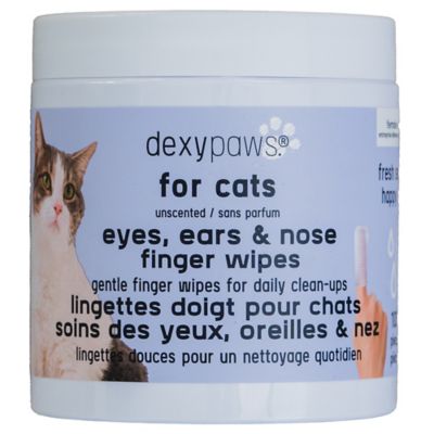 Dexypaws Finger Wipes: Eyes, Ears, Nose - Cat - 100 ct.